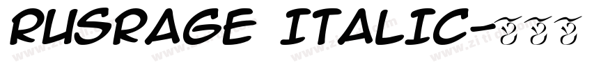 RUSRage Italic字体转换